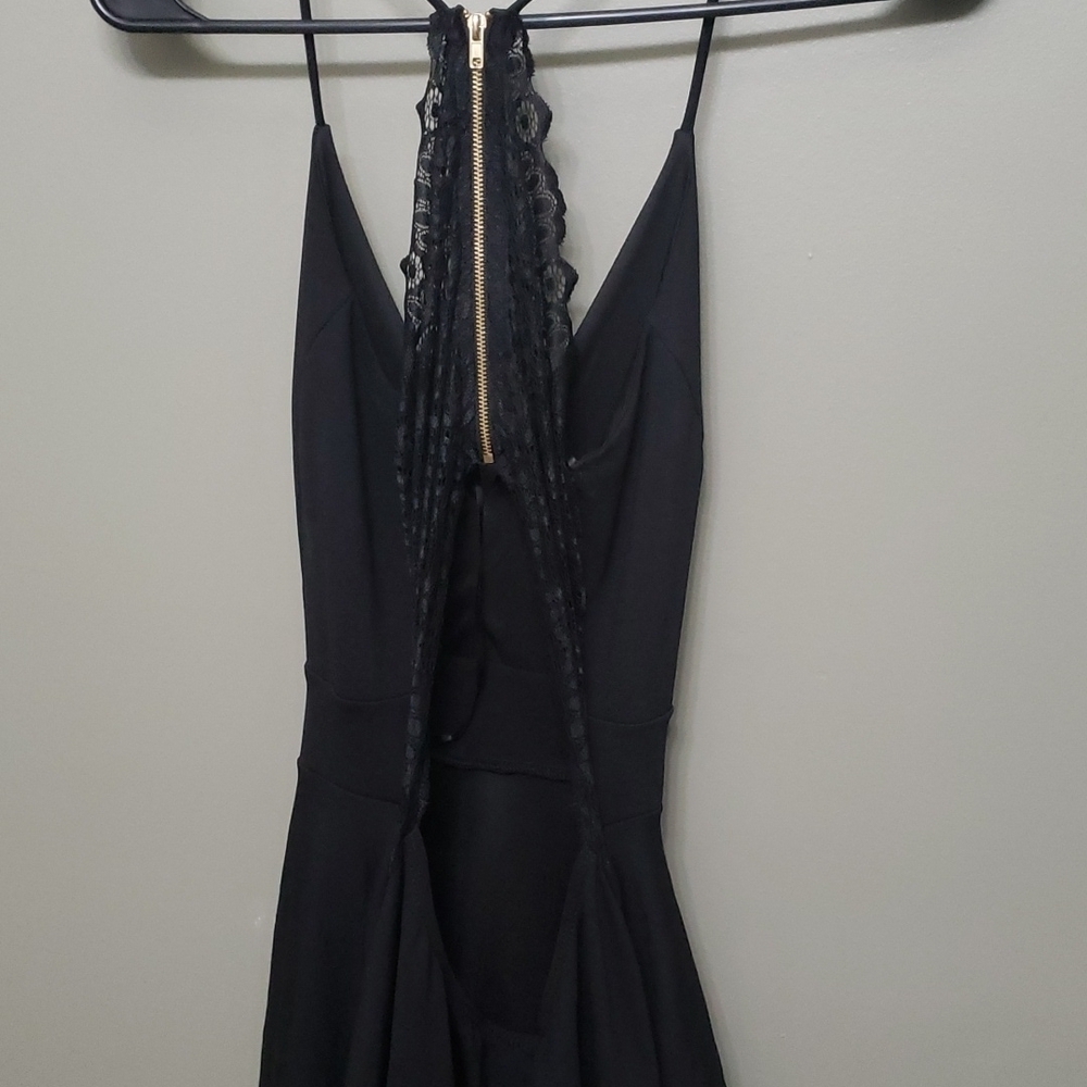 Windsor dress women’s size medium black lace sexy open back Witchy Fairy - Picture 12 of 15